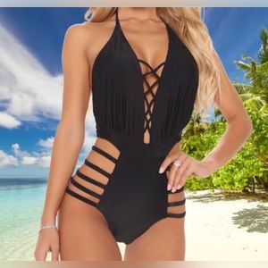 Yira by Fashion Nova Black Swimsuit